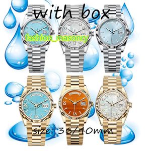 Zegarek męski Designer Mechanical Watch Luksusowe wysokiej jakości automatyczne zegarki modowe 904l Wszystkie zegarek ze stali nierdzewnej Orologio 36 mm 40 mm zegarki Hurtowe Montre de Luxe