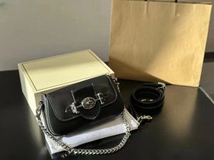 Дизайнерская сумка с металлической цепочкой, кожаная женская сумка-мессенджер, классические сумки-багеты, сумка для перевозки под мышками, люксовый бренд, ретро-сумка через плечо, сумка через плечо HDMBAGS2023