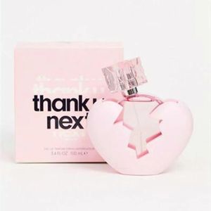 Colônia Thank U Next Lady Perfume Floral Frutado e Nuvem Rosa Bom Cheiro Intenso Eau De Parfum Natural Spray Fragrância 100ml Fragrâncias de longa duração