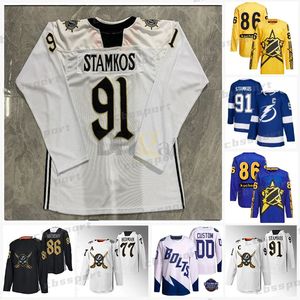 91 Steven Stamkos Lightning 2024 Gasparilla-Trikot 21 Brayden Point 86 Nikita Kucherov Vladislav Namestnikov Andrei Vasilevskiy Hedman Tampa Bay Colton Killorn