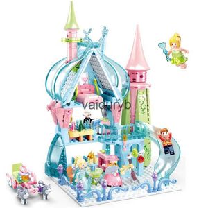 Bloki Sluban Girls Princess Dream Ice Castle Model Friends Building Blocks City Educational Creative Bricks Figure Toys for Ldrenvaiduryb