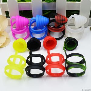 Anéis de silicone Tampa contra poeira à prova de poeira Banda antiderrapante Silicone Ponta de gotejamento sanitário Diâmetro 22-35mm Lâmpada universal Gordura Pirex Tubo de vidro Tanque RTA Proteção Borracha