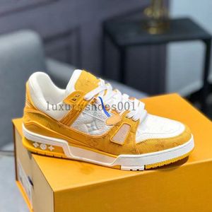 Designer Virgil Casual Shoes Emed Trainer Sneaker Triple White Pink Sky Blue Abloh Black Green Yellow Denim Low Mens Sneakers Women 1.9 13