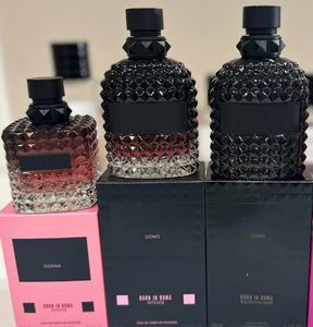 2023 Roma'da doğan parfüm yoğun Roma Donna uomo kokusu 100ml uzun süreli koku markası EDP parfum erkekler için kadınlar nötr kolonya sprey iyi kaliteli hızlı teslimat