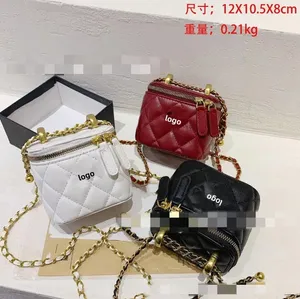 Summer New Women's Chic Bag Kafuu Rhombus Chain Bag Shoulder Crossbody Portable Small Square Box Bags