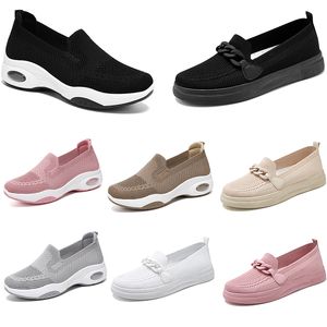 2024 Winter Women Shoes Hiking Running Soft Sole Casual Flat Shoes Versatile Black White Comfortable Trainers Thick Bottom Large Size 36-41 GAI