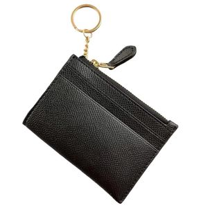 Ny klassisk designerbrev plånbok nyckelkedja påse Keyring Fashion Purse Pendant Charm Classical White Pink Simple Design Card Holder Travel Clutch XB100