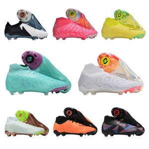 Qualitätsfußballstiefel Phantom Luna Elite FG Football Boot Youth Lunas Schuhe Gx 2 Fußball -Klima Amerikanische Fußballstiefel für Herren im Freien Soft Leder Soccer