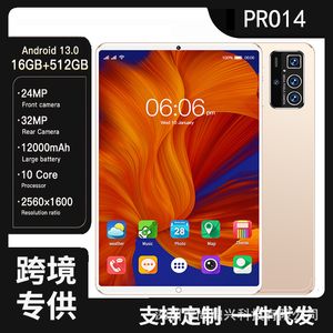 2024 New 10.1-Inch Tablet Pro14 Cross-Border Best-Selling Tablet Callable Pad Google English 2 16