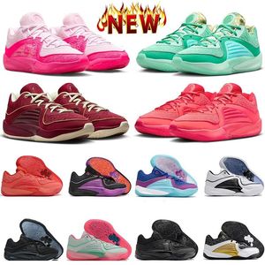 2024 KD 16 Wanda Basketbol Ayakkabı Tasarımcı Sneakers İlkokul Büyük Çocuklar Erkek Spor Kaçağı Ember Glow Siyah Pembe Yeşil Mor Hazır Oyun KD Teyze İnci