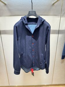 Designer mens kurtka kowboj dżinsowe kiton długie rękaw Hooodie nowe kurtki Spring Ubrania Man Casualna odzież wierzchnia moda Deepblue Kolor Tops