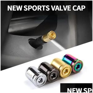 عجلة الترباس صامد 4pcs سيارة أمريكية Vaes تنبع Vae Cap Caps Caps Caps Aluminium Anclude About Drop Drop Droplies Hopiles Motorcycles Dhepw