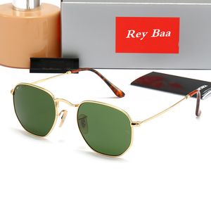 2024 Männer Klassische Marke Retro Sonnenbrille Designer Brillen Ray Metallrahmen Designer Sonnenbrille Bans Frau Bands mit Box Glaslinsen