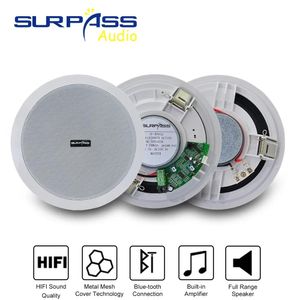 Altoparlanti Altoparlante wireless per montaggio a parete Altoparlante da soffitto Bluetooth Un sistema Amplificatore musicale domestico Altoparlante attivo e passivo da 6,5 pollici