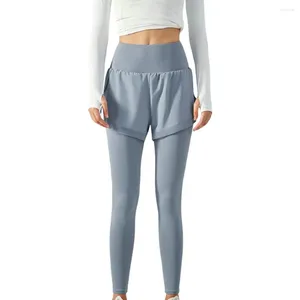 Pantaloni da donna Leggings a vita alta Pantaloncini sportivi da fitness da donna Allenamento in palestra a prova di squat Yoga BuLift Collant da corsa con controllo della pancia