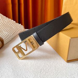 Toppdesignbältet Luxury Calfskin Belt Classic Automatic Boutique Steel Buckle Men Business Formal Women Casual Belt Bredd 3,5 cm Fashion Must-Have