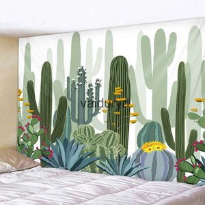 Tapeçarias Planta tropical cactus tapeçaria parede pendurado nórdico casa tecido pinturas fundo decoração boêmio