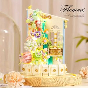 Blocks Flower Waterfall Potted Building Blocks Model Rose Ord Succulents Bouquet Romantic Assembly Bricks Toys Girls Christmas Giftsvaiduryb