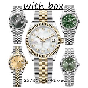 Luksusowy automatyczny zegarek mechaniczny 36/41 mm 904l AAA All Stal nierdzewna zegarek dla kobiet 28/31 kwarcowy Super jasne szafirowe wodoodporne zegarki Montre de Luxe