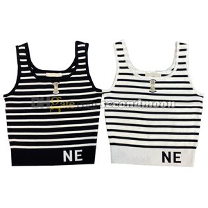 Square Neck Tanks Top Women Stripe Print Vest Summer Gym Sport Vests Outdoor Fitness T Shirt