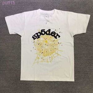 Erkekler Tişört Pembe Young Thug Sp5der 555555 Mans Kadınlar 1 Kalite Köpük Baskı Örümcek Web Desen Tshirt Moda Üst Tees Geclothes Zwix