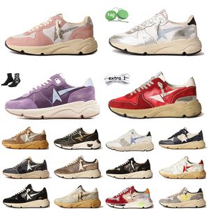 Big Size 46 Running casual Designer shoes Women Men Golden Gooseices Genuine Leather Suede Black White Silver Glitter Sole Red Pink Platform Sneakers Trainers