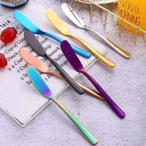 Knives Stainless Steel Butter Knife Round/pointed Cheese Dessert Jam Cream Knifes Breakfast Toast Bread Tableware Kichen Tools