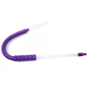 Wholesale Handle Arab hookah hoses Shisha pipes Silicone cigarette holder tube Plastic filter tube Scalable