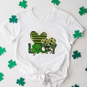 Kadın Tişörtleri Şanslı İrlandalı Gömlek Aziz Patrick Günü Kadın Tshirt Şansları Komik St Patrick Happy T-Shirt