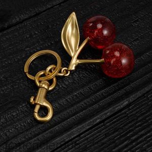 Keychain Cherry Style Red Color Chapstick Wrap Lipstick Cover Team Lipbalm Cozybag Parts Mode Fashion W9RZ