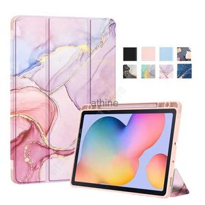 Tablet-PC-Hüllen, Taschen, transparente Rückseite, für Samsung Galaxy Tab S6 Lite 10,4 Zoll 2022 2020, Tablet-Abdeckung für S6 Lite 10,4 P610 P613, Hülle Funda YQ240118