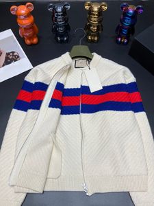 Luxury Designer Women Clothes Spring Autumn Crew Neck Knitted Sweater G Letter Color Block Cardigan Woolen Sweater Casual High Quality