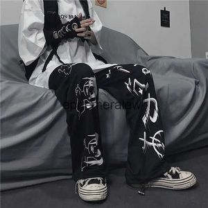 Calças masculinas calças casuais 2021 preto hip hop masculino joggers calças moda streetwear calças japonesas streetwear harajuku fashionephemeralew