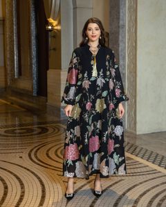 Luxus Muslimischen Nahen Östlichen Pailletten Bestickt Robe Frauen Mode Quaste Kleid Dubai 2024 Neue Stil Arabisch Abendkleider Abaya