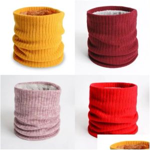 Scarves Men Women Pure Color Scarf Lady Autumn Winter Fashion P Thickening Keep Warm Knitting Windproof Scarves 7 9Yy J2 Drop Delivery Dhzwr