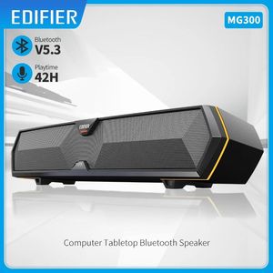 Hoparlörler Edicier MG300 Mikrofonlu Bluetooth ile Bilgisayar Masa Hoparlörü 5.3 Soundbar 52 mm Tam Menzilli Birim PC TV Dünya Prömiyeri