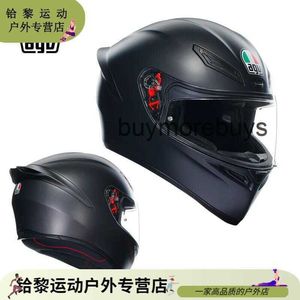 Capacete de motocicleta Full Face Open Agv k Capacete de corrida Capa completa Four Seasons Motorcycle Touring Capacetes de corrida masculinos e femininos Acessórios ao ar livre YY03