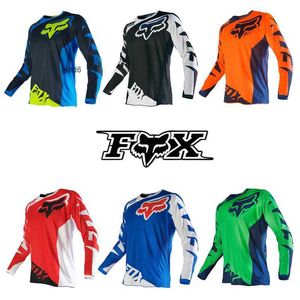 T-shirts New Foxx hastighet fallande mountainbike cykeldräkt Summer Speed ​​Dry Off Road Motorcykel racing kostym