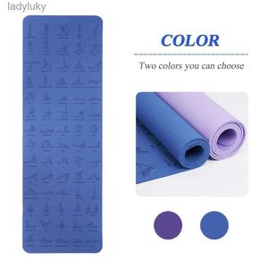 Yoga Mats Yoga Mat Massage Relieve Stress Back Body Massage Mat Non Slip Environmental Fitness Gymnastics MatsL240118