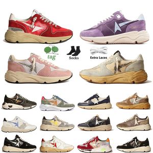 Top Quality Running Sole Casual Designer Sapatos Mulheres Homens Golden Gooseices Couro Genuíno Camurça Preto Branco Prata Glitter Plataforma Loafer Sapatilhas Treinadores 35-46