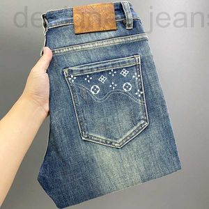 Men's Jeans designer High end Autumn New Korean Fashion Stretch Loose Small Straight Tube Luxury Versatile Pants QE5Y