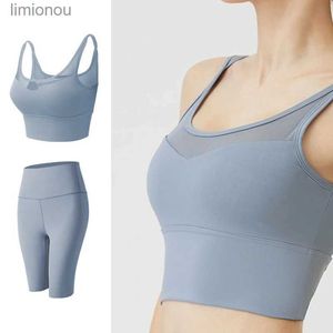 Active Set Women Seamless Gym Set High midje Gym Mesh Leggings Shirts Suit Long Sleeve Fitness Workout Sports Running Thin Sport Setsl240118