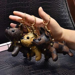 Keychain Dog Key Chain con scatola Designer Cartoon Animal Accessori creativi Accetti Chiave Pattern Auto Q97C