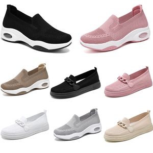 2024 inverno sapatos femininos caminhadas correndo macio casual sapatos planos versátil rosa leve formadores fundo grosso tamanho grande 36-41 gai