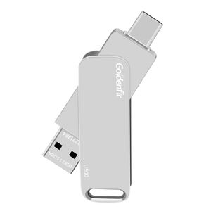 Портативный твердотельный накопитель Goldenfir Silver USB 3.1, 128 ГБ, 256 ГБ, 512 ГБ, 1 ТБ, внешний твердотельный накопитель