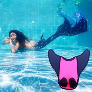 Diving Accessories New Mermaid Swimming Tail Monofin Fins One-piece Flipper Swim Fins Swimming Training Fins for Kids Adults 240119
