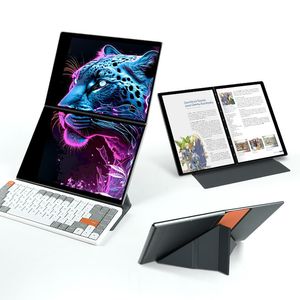 2024 Nuovo mini computer per apprendimento da ufficio Dual Touch Dual Touch da 13,5 pollici a doppio schermo