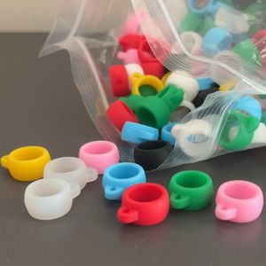 12mm diameter Silicone Necklace Ring Smoking Accessories Silicon Ring 510 lanyard silicone ring