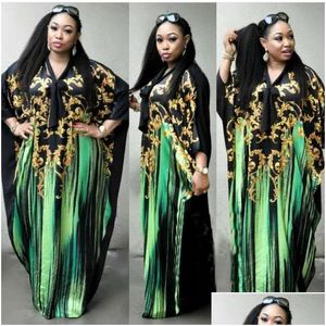 Ethnic Clothing African Dresses For Women Africa Clothes Costume Dress Print Dashiki Ladies Ankara Plus Size Nigeria Female Drop Deli Dhtqo