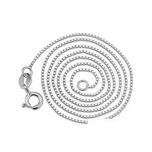 Correntes S925 Sterling Sier Colar Mulheres Moda Caixa de Jóias Finas Cem Cadeia de Correspondência Comércio Exterior Gota Entrega Colares Pendan Dhdlx